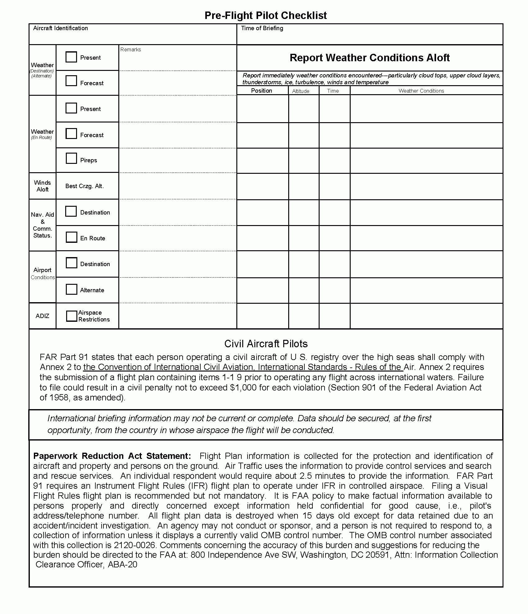 Flight Planning Intended For Compass Deviation Card Template