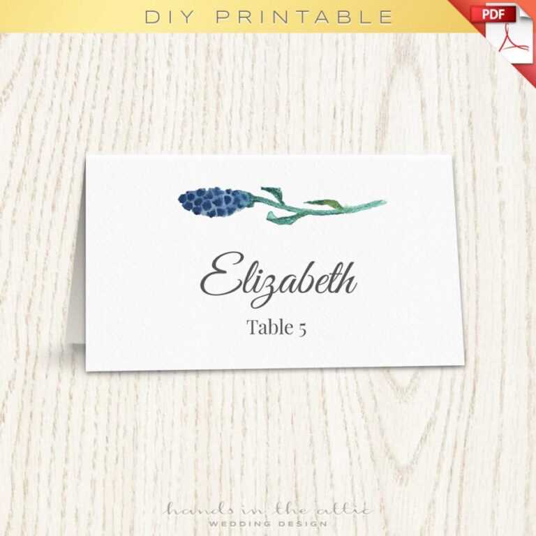 Gartner Studios Place Cards Template