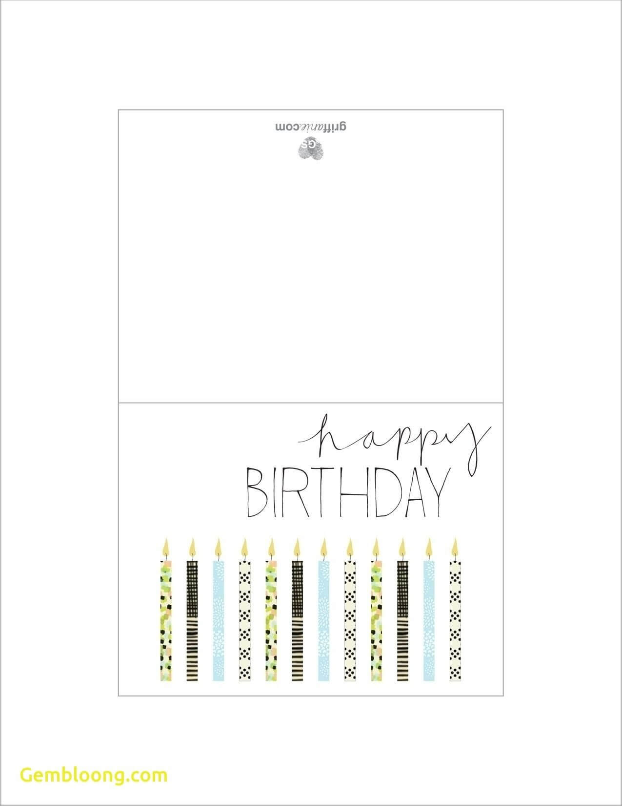 Foldable Greeting Cards Free Sample Printable Foldable Pertaining To Foldable Birthday Card Template