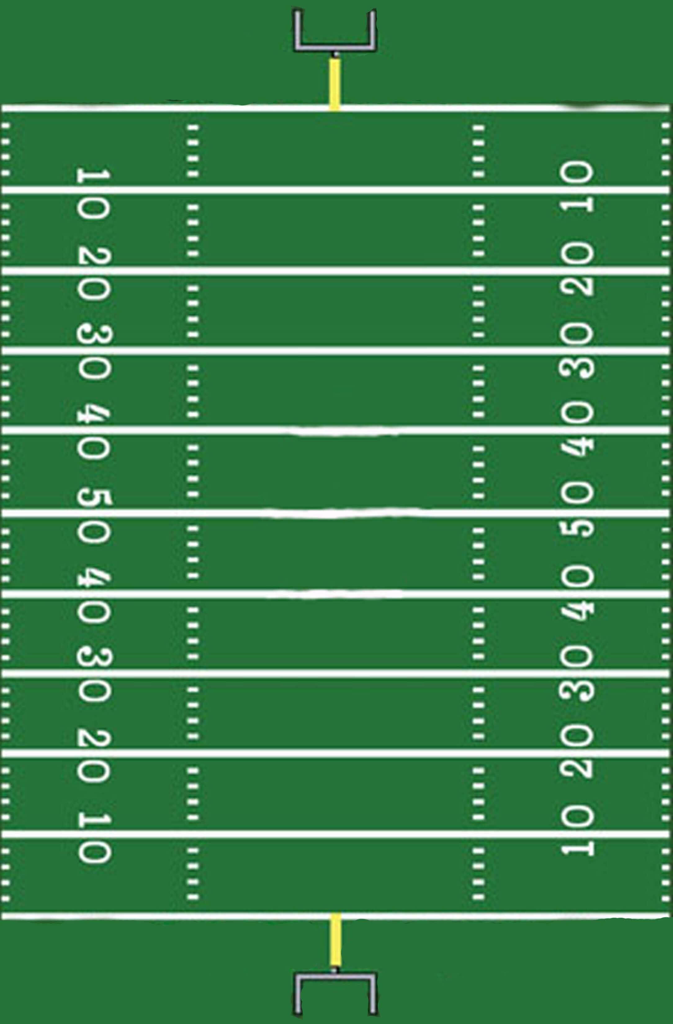 Football Field Template I Made For A Sign | Football Field In Blank Football Field Template
