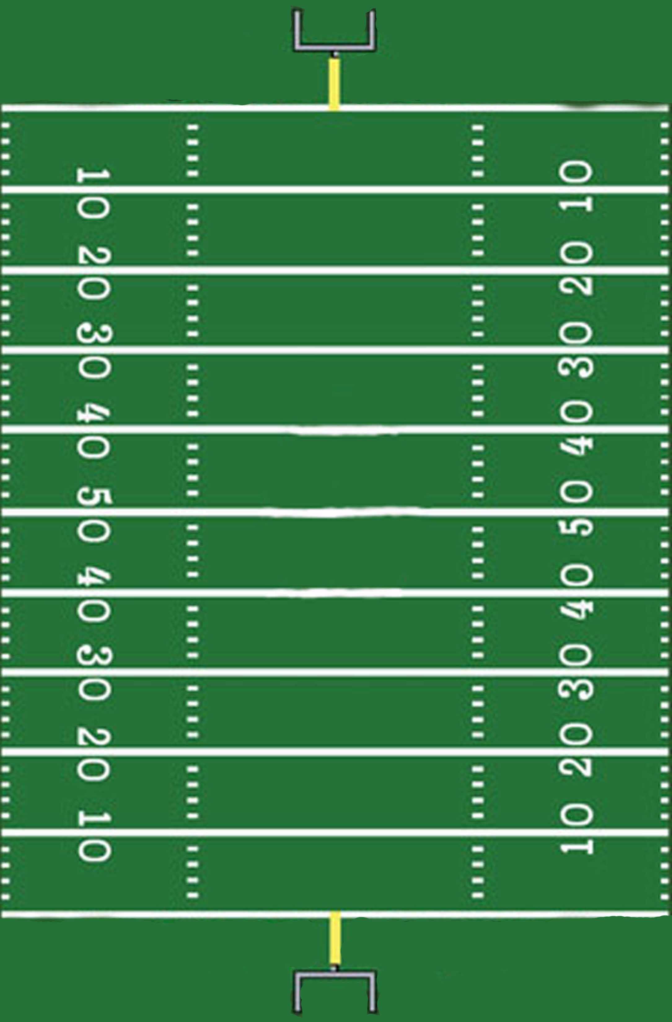 Football Field Template I Made For A Sign | Football Field In Blank Football Field Template