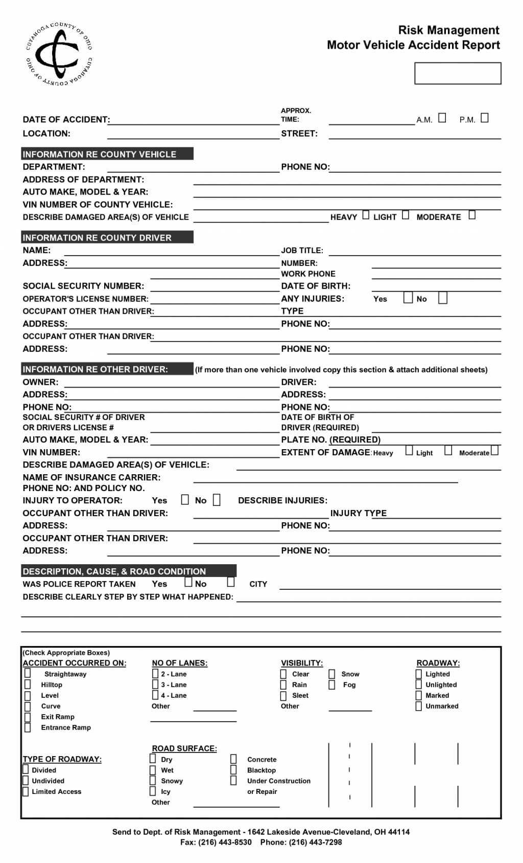Form Accident Report Billupsforcongress Auto California In Motor Vehicle Accident Report Form Template