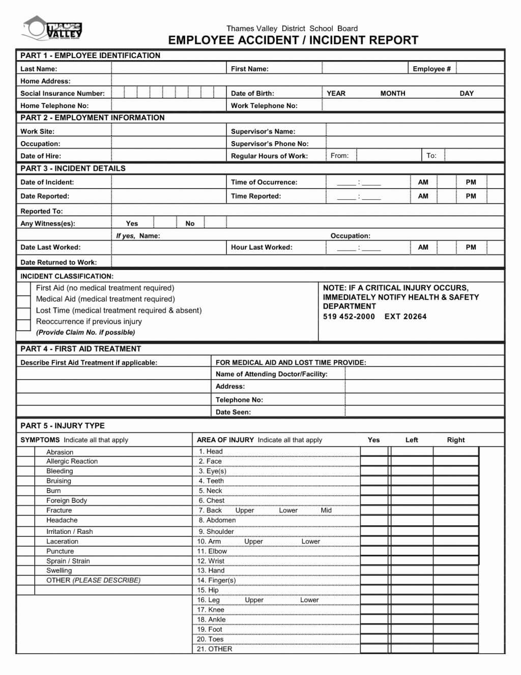 Form Human Resources Ident Report Template Luxury Best S Of Regarding Incident Report Form Template Qld