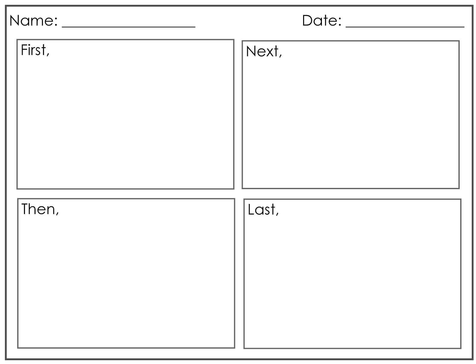 Four Square Writing Template Printable | Four Square Writing In Blank Four Square Writing Template