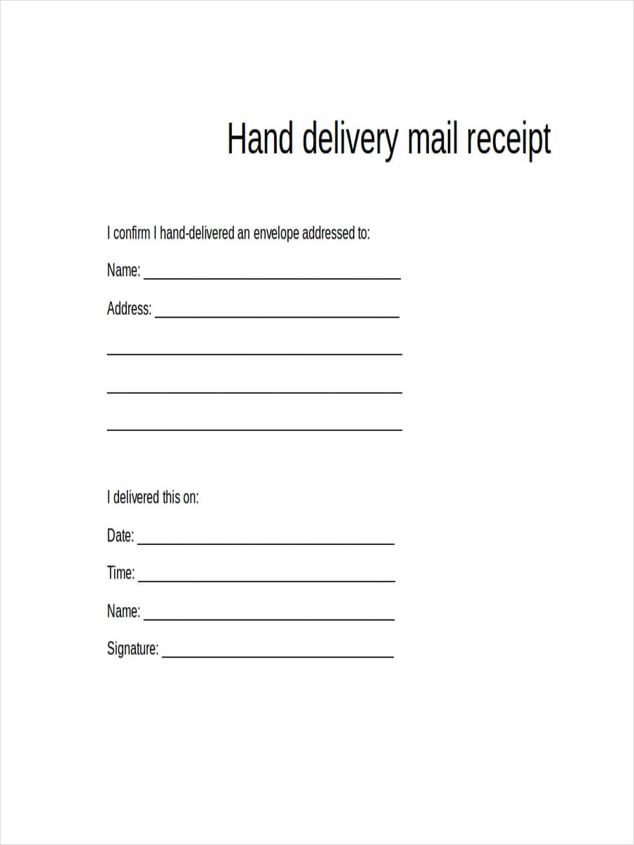 Free 25+ Receipt Examples In Pdf | Doc | Examples Throughout Proof Of Delivery Template Word