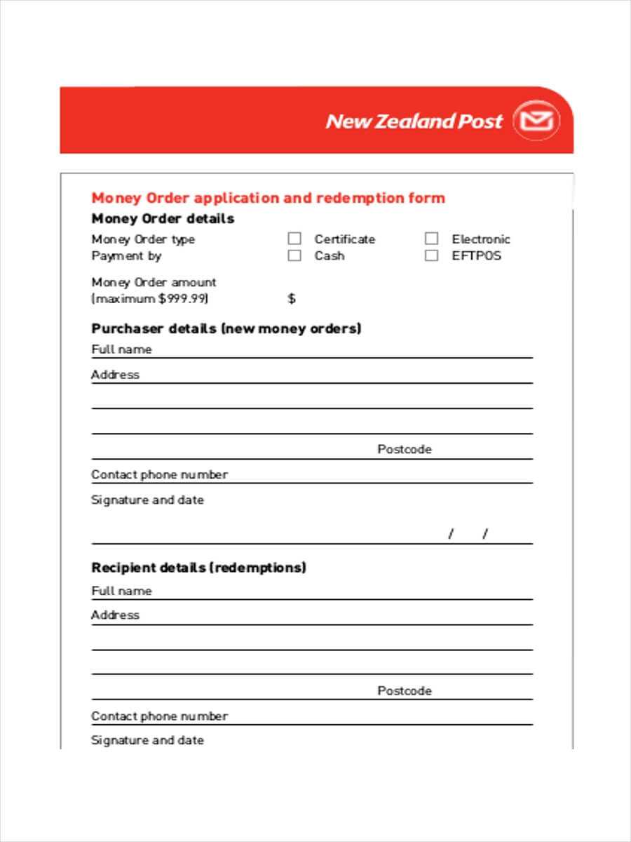 Free 5+ Money Order Examples & Samples In Pdf | Examples Pertaining To Blank Money Order Template