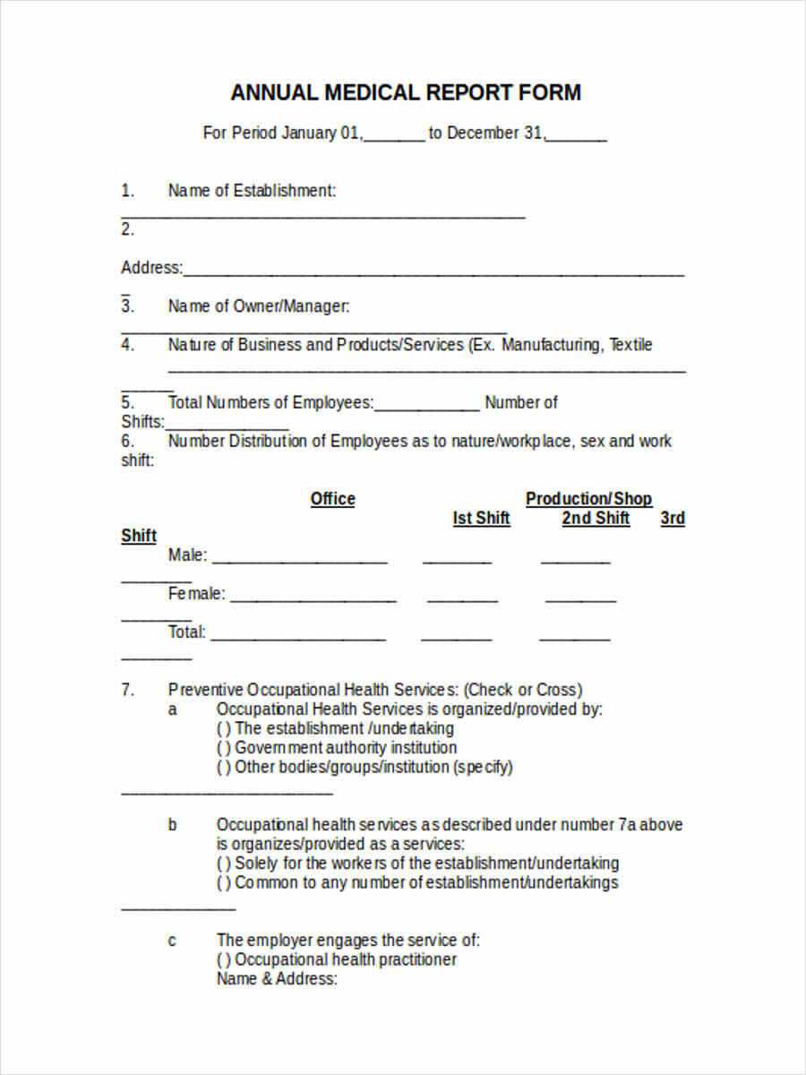 Free 5+ Sample Medical Report Forms In Word | Pdf Pertaining To Medication Incident Report Form Template