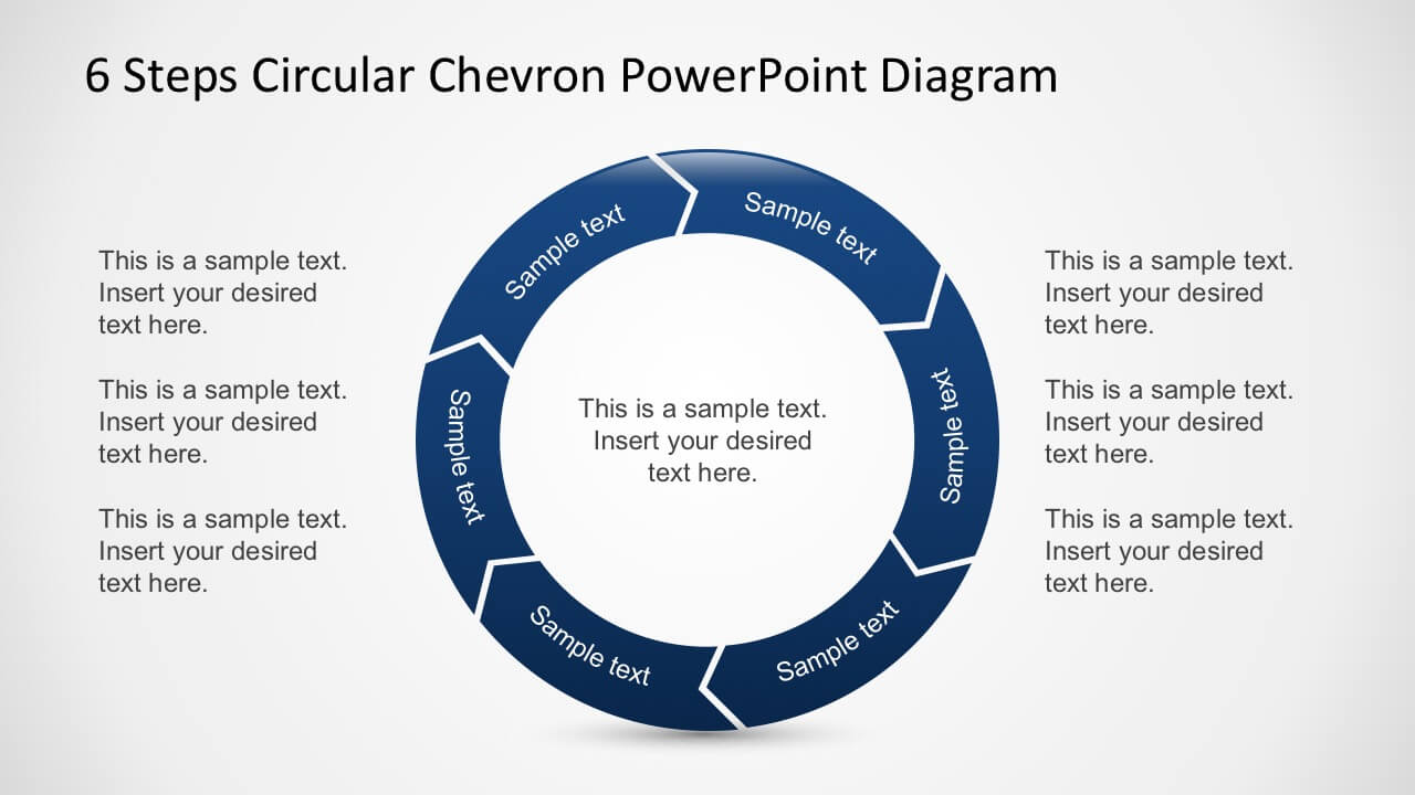 Free 6 Steps Circular Chevron Powerpoint Diagram For Powerpoint Chevron Template