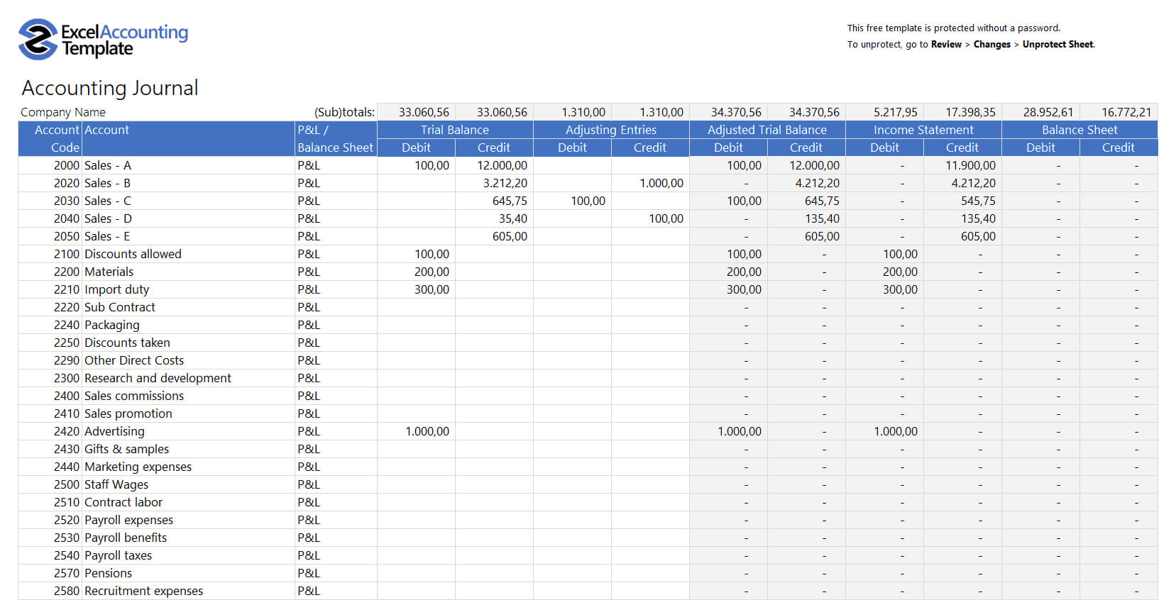 Free Accounting Templates In Excel – Download For Your Business Pertaining To Financial Reporting Templates In Excel