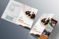 Free Bi-Fold Brochure Psd On Behance inside Two Fold Brochure Template Psd