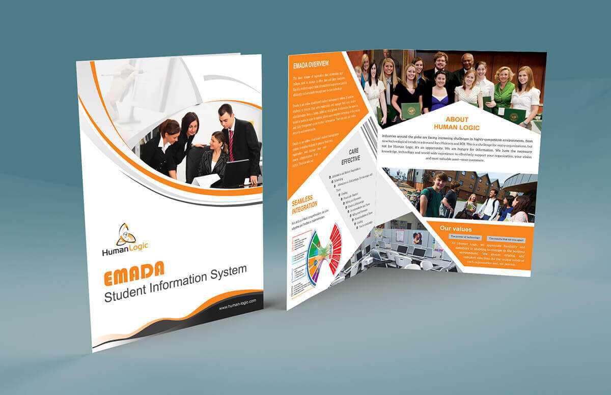 Free Bi Fold Brochure Psd With Regard To Two Fold Brochure Template Psd