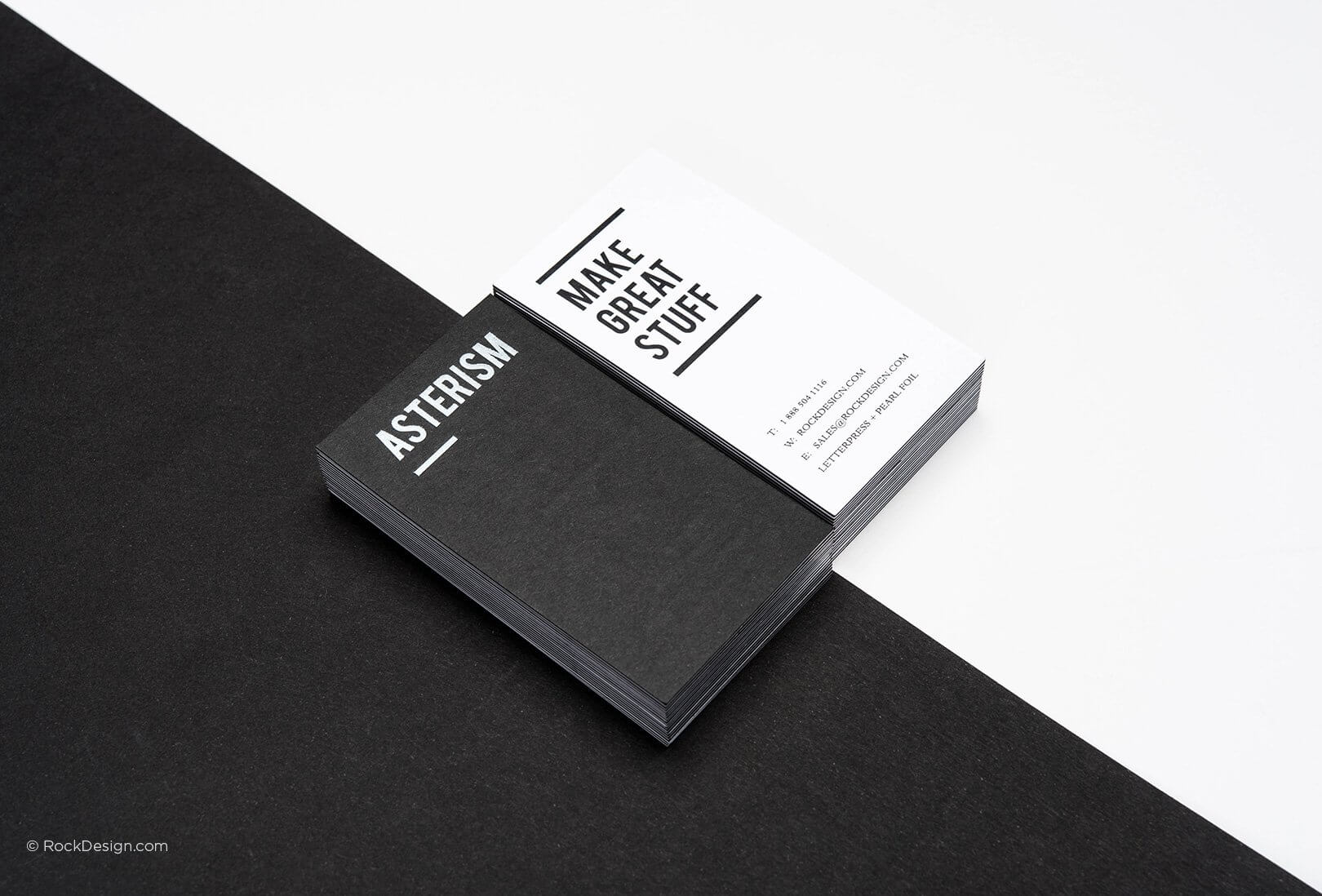 Free Black And White Business Card Templates | Rockdesign In Black And White Business Cards Templates Free