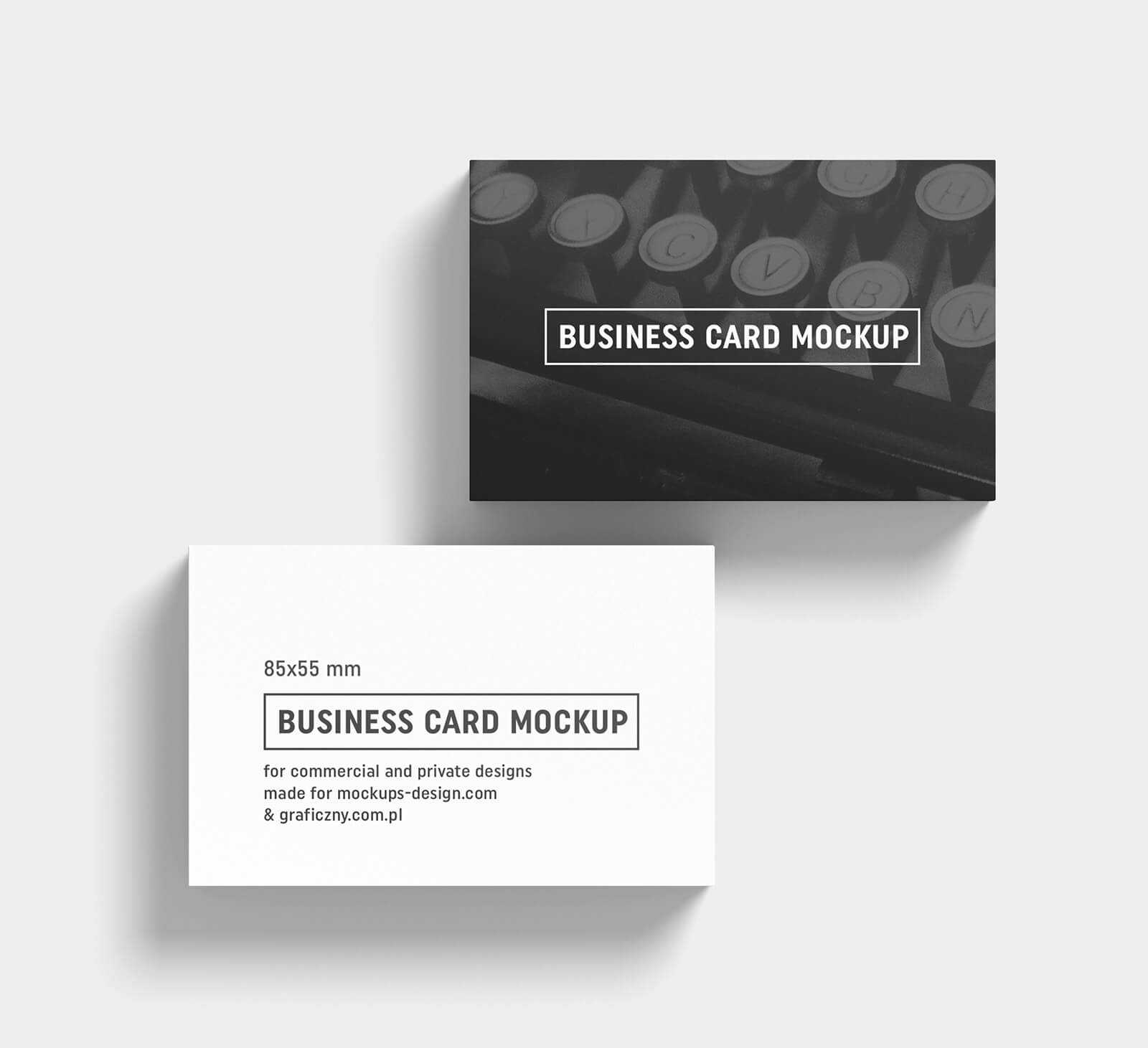 Free Black & White Business Card Mockup Psd Templates – Good Throughout Black And White Business Cards Templates Free