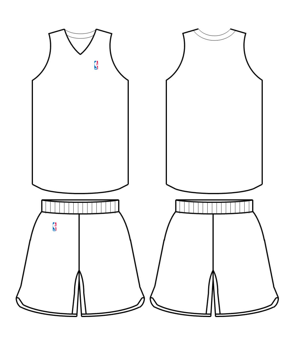 Free Blank Basketball Jersey, Download Free Clip Art, Free In Blank Basketball Uniform Template