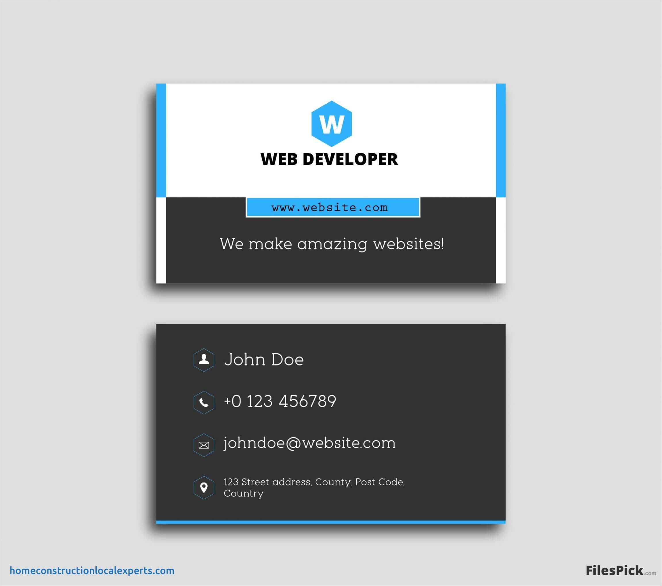 Free Blank Business Card Template Word Templates Psd Online In Blank Business Card Template Psd