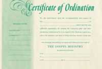 Free Blank Certificate Of Ordination | Ordination For pertaining to Ordination Certificate Templates