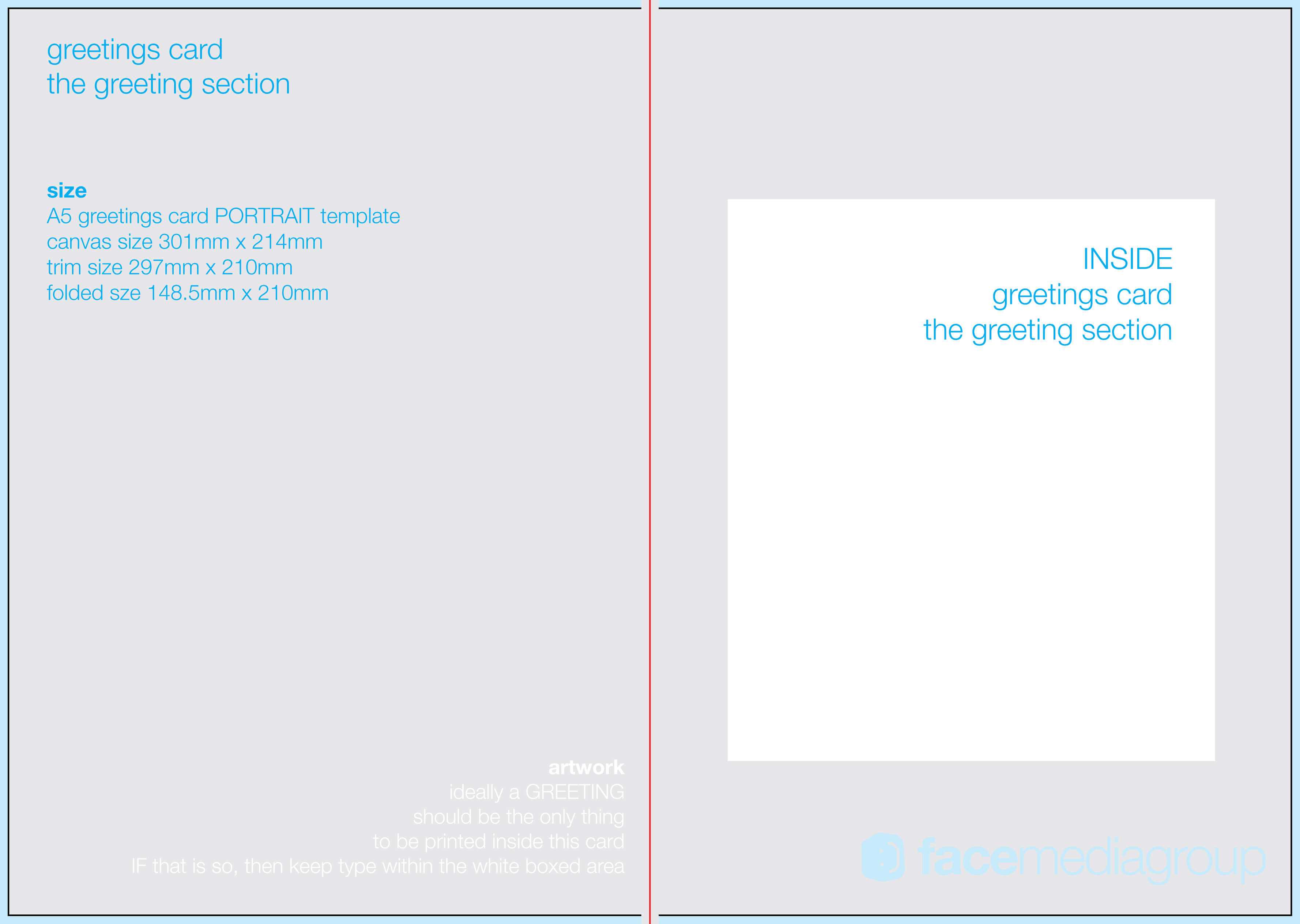 Free Blank Greetings Card Artwork Templates For Download Throughout Foldable Card Template Word