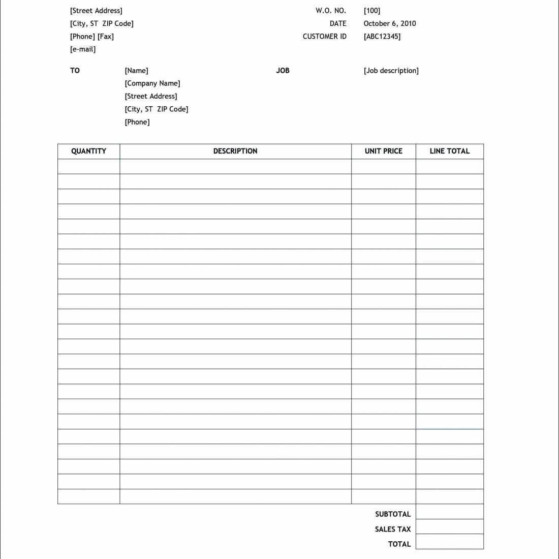 Free Blank T Shirt Order Form Template Example Doc Psd Excel In Blank T Shirt Order Form Template