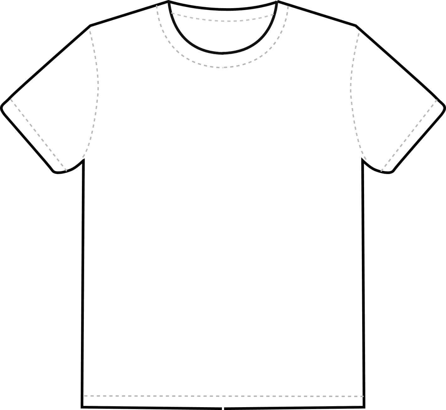 Free Blank T Shirt Outline, Download Free Clip Art, Free Within Blank T Shirt Outline Template