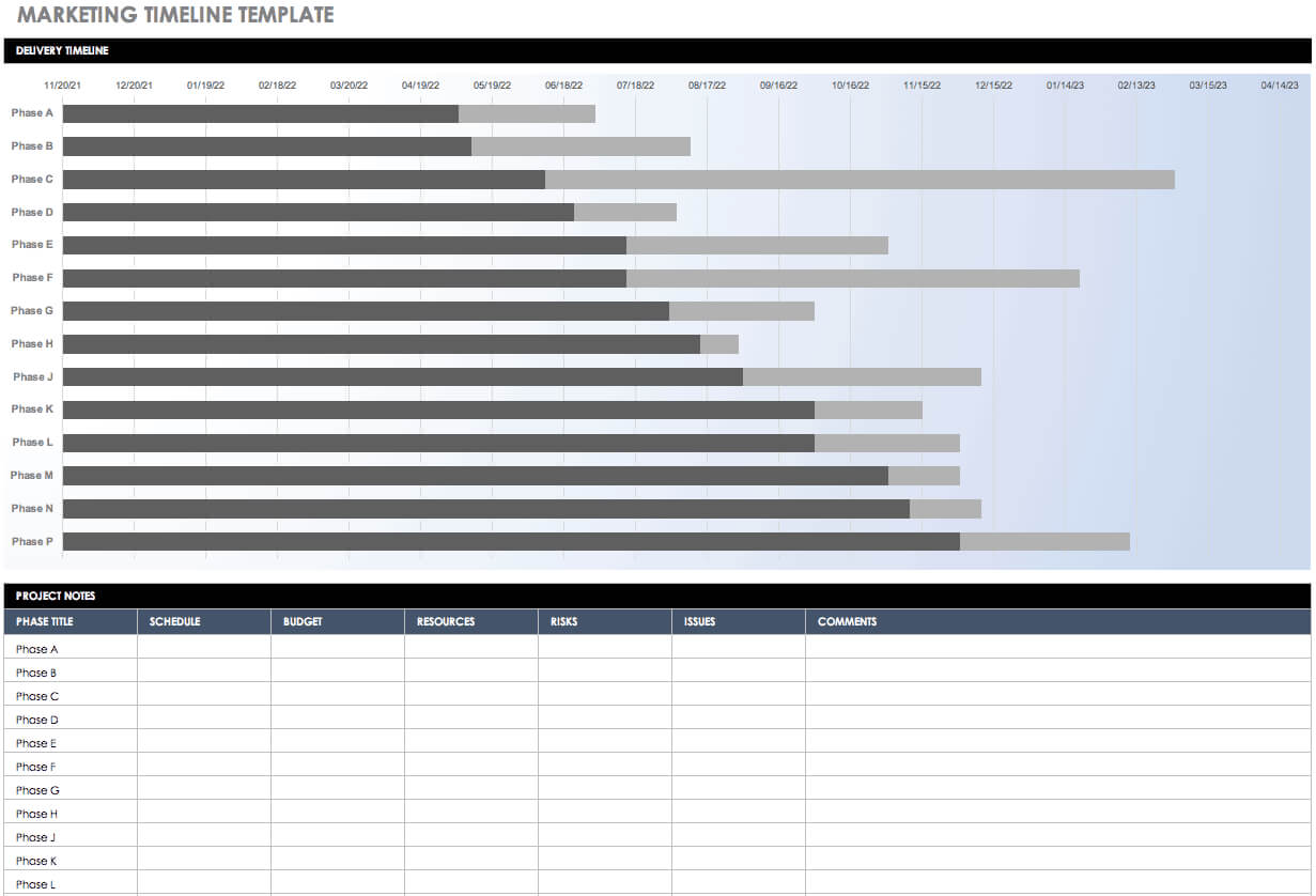 Free Blank Timeline Templates | Smartsheet Within Blank Scheme Of Work Template