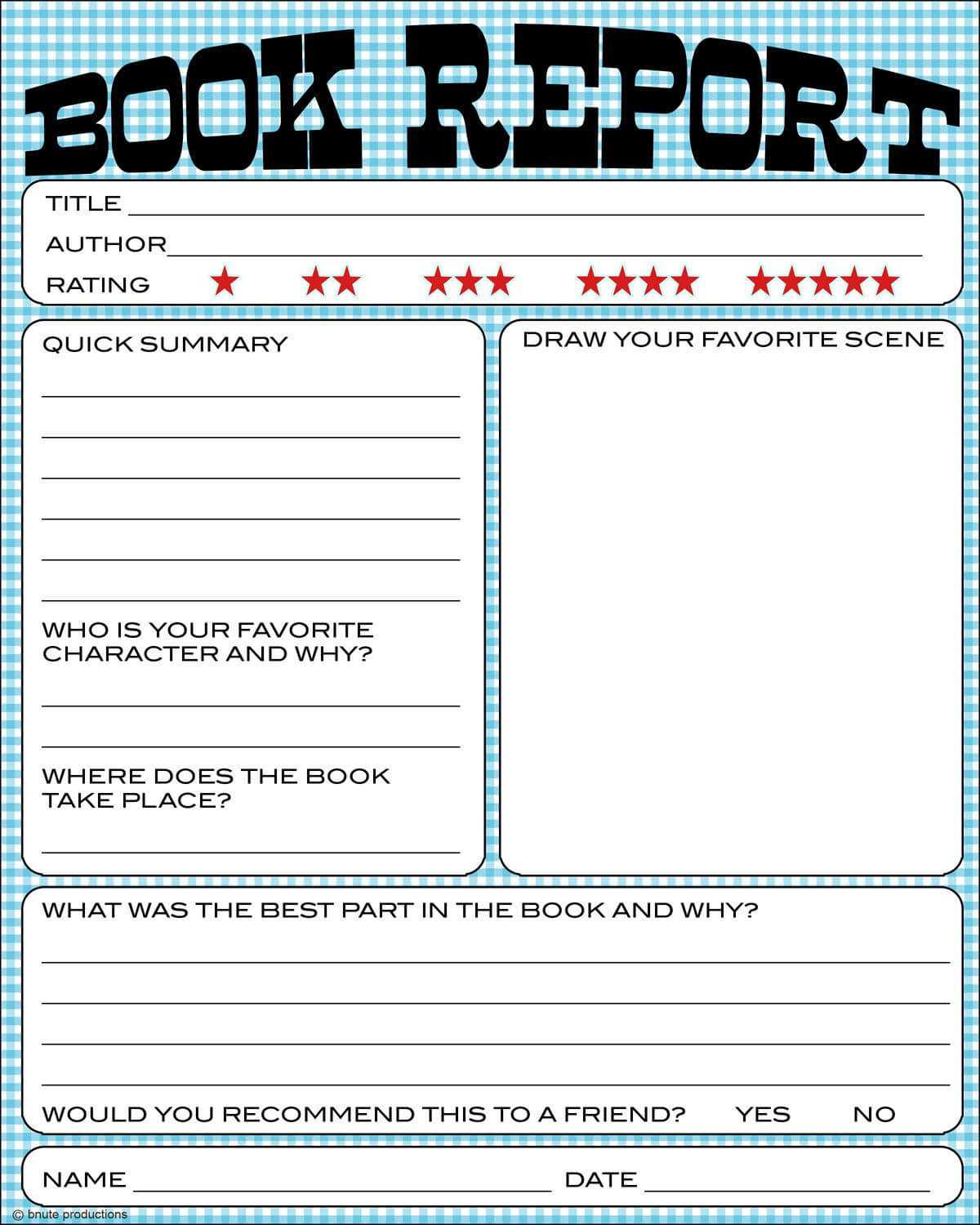 Free Book Report Printable – Great For Lower Primary Grades Regarding Quick Book Reports Templates