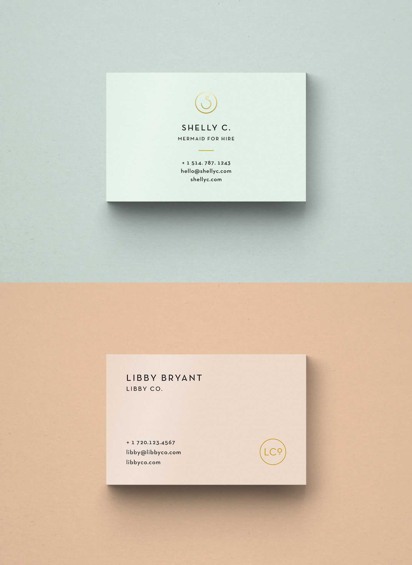 Free Business Card Templates • Libby Co. Boutique Branding For Free Bussiness Card Template