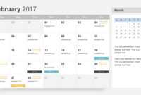 Free Calendar 2017 Template in Microsoft Powerpoint Calendar Template