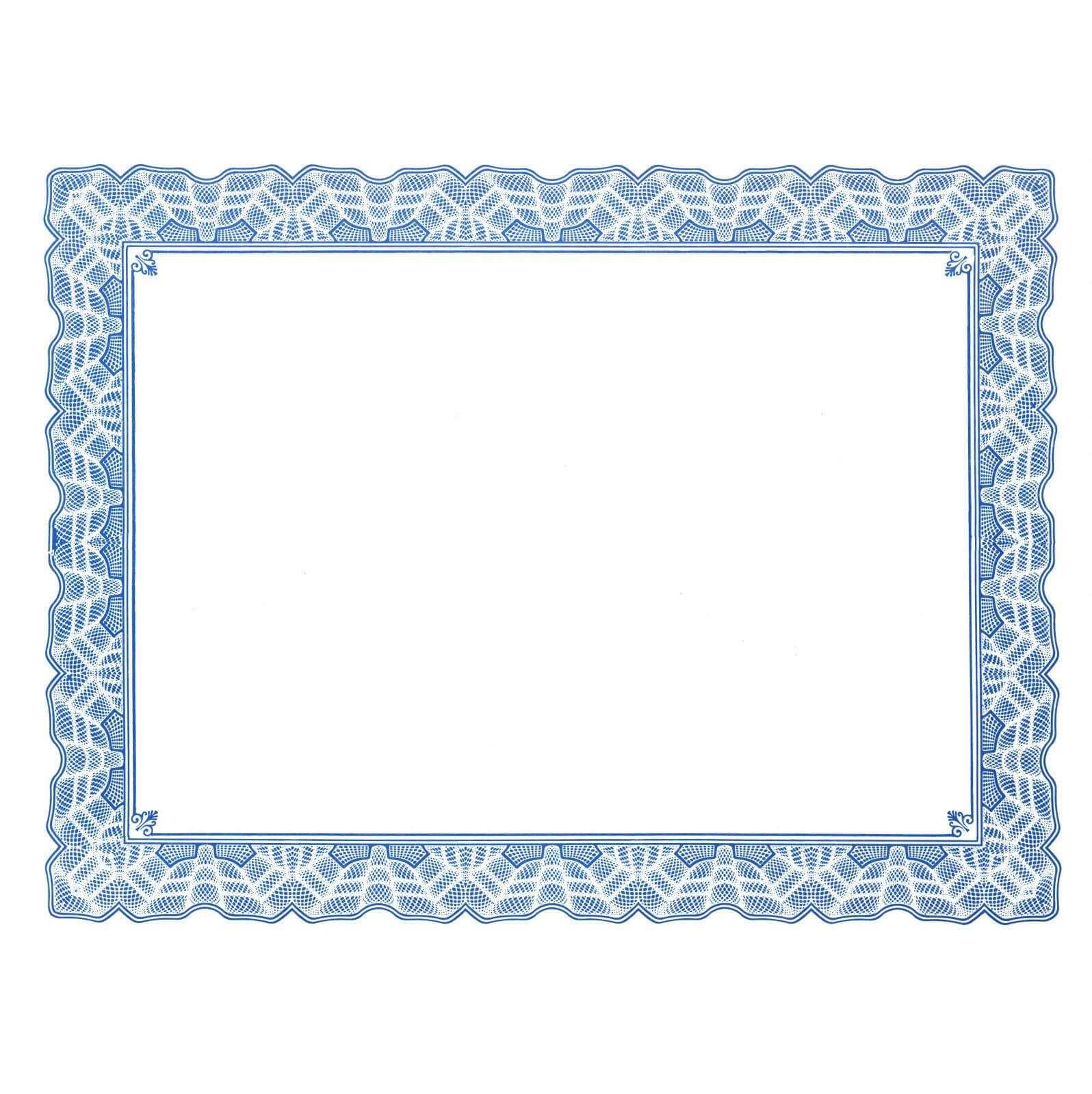 Free Certificate Border Templates For Word With Regard To Free Certificate Templates For Word 2007