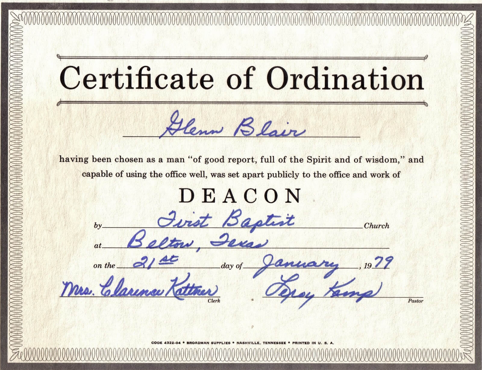 Free Certification: Free Ordination Certificate Pertaining To Certificate Of Ordination Template