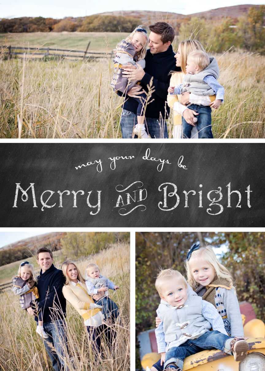 Free Chalkboard Christmas Card Templates » Chelsea Peterson Pertaining To Free Christmas Card Templates For Photographers