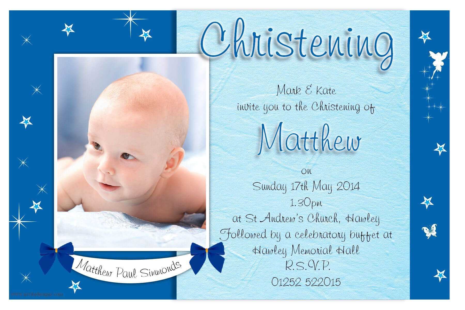 Free Christening Invitation Template Printable | Cakes In Throughout Free Christening Invitation Cards Templates