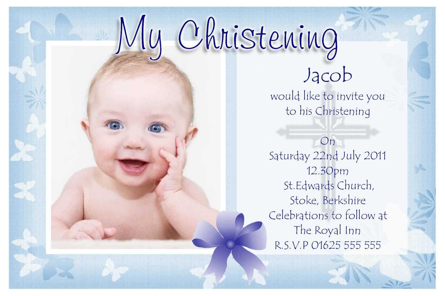 Free Christening Invitation Templates | Baptism Invitations Intended For Baptism Invitation Card Template