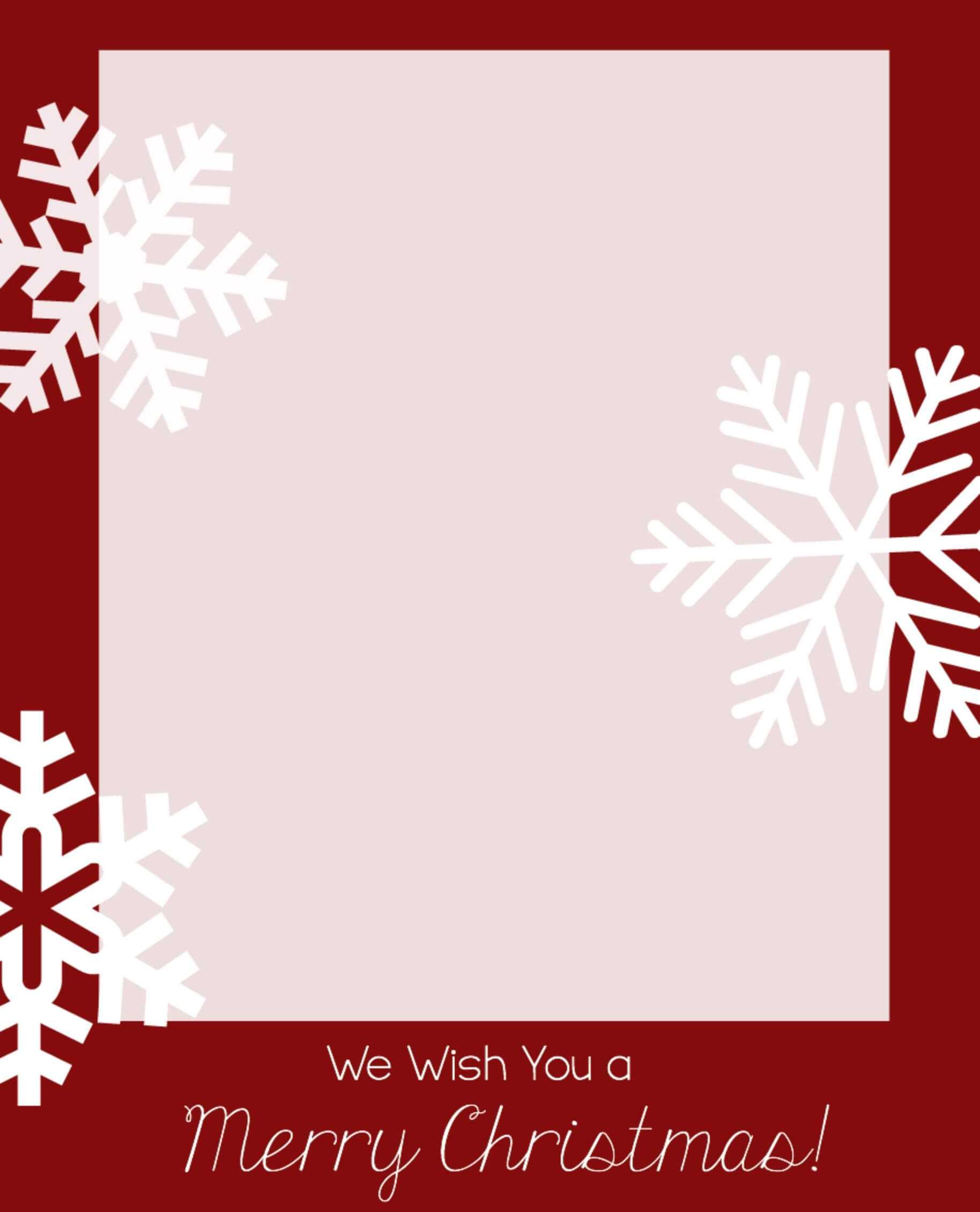 Free Christmas Card Templates | Christmas Card Template Inside Happy Holidays Card Template