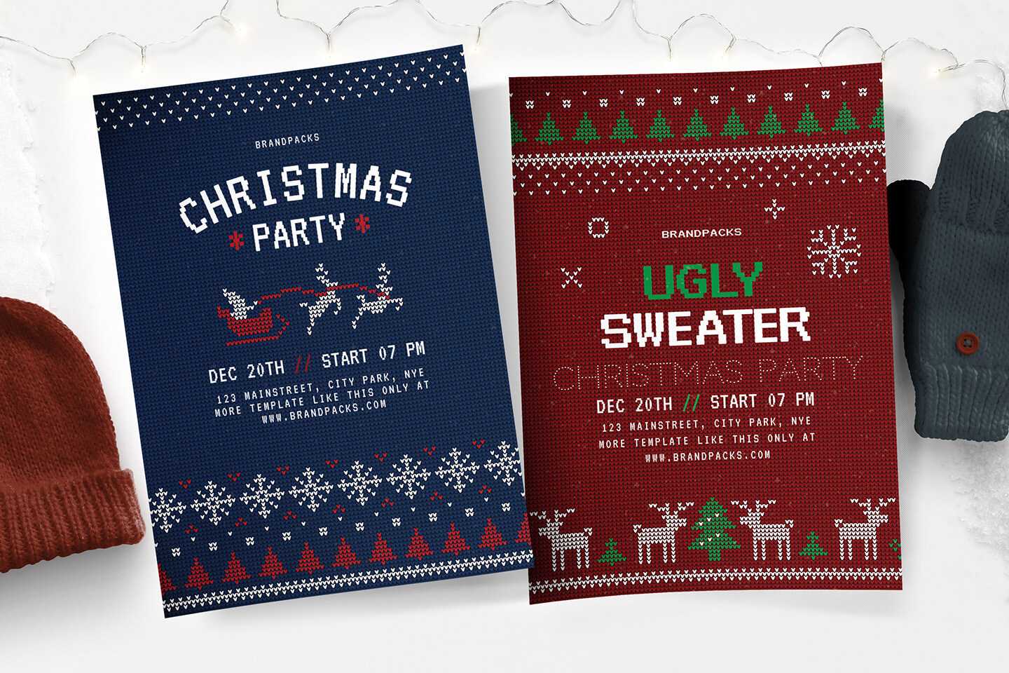 Free Christmas Flyer, Poster & Instagram Templates – Psd Throughout Christmas Brochure Templates Free