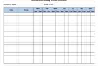 Free Cleaning Schedule Forms | Excel Format And Payroll with Blank Cleaning Schedule Template