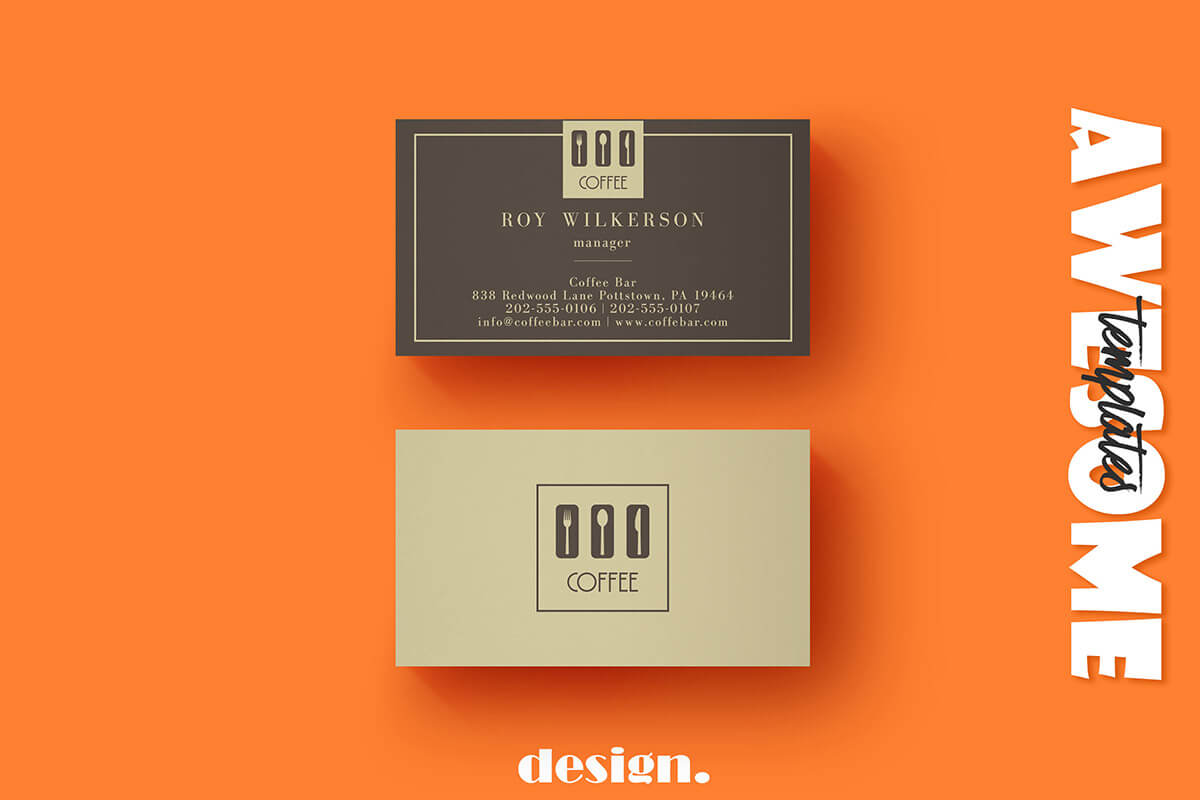 Free Coffee Business Card Template - Creativetacos In Coffee Business Card Template Free