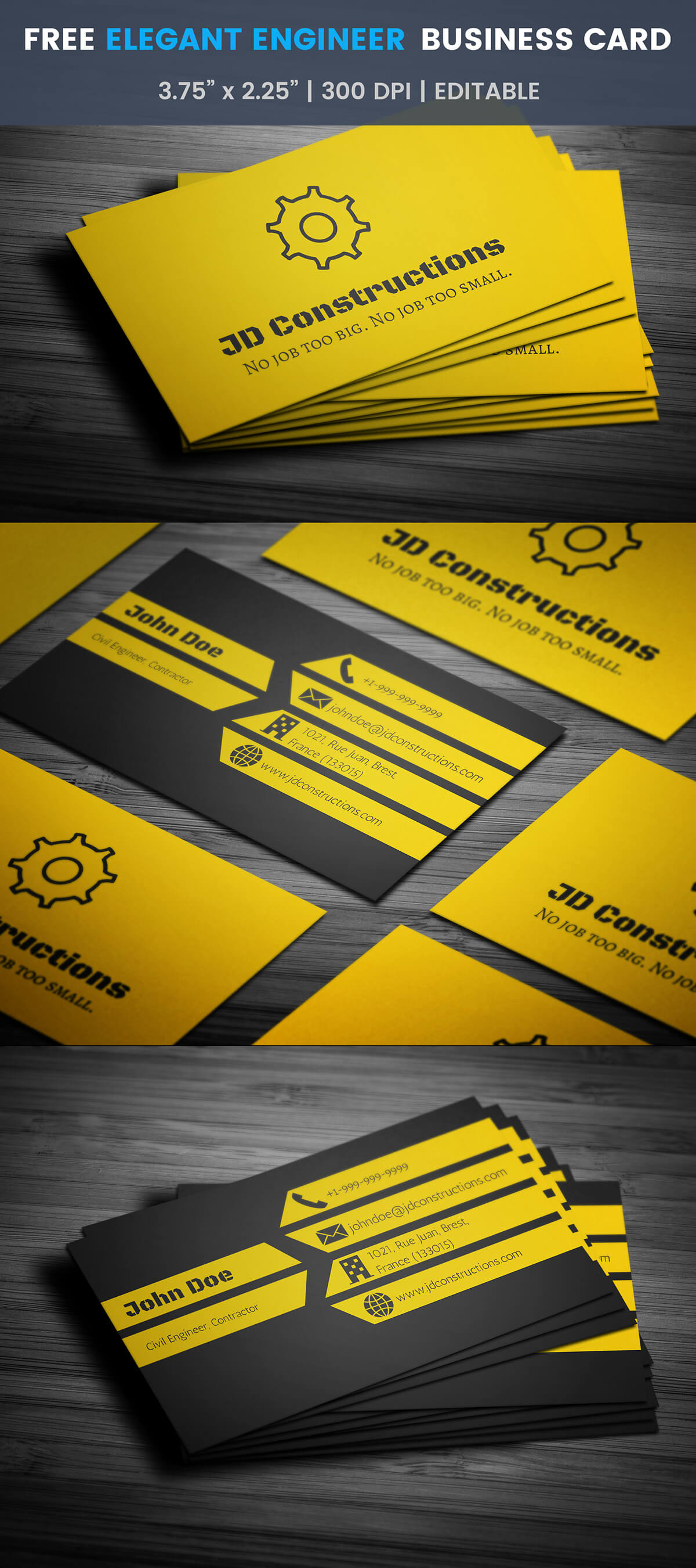 Free Construction Business Card Template On Student Show With Regard To Construction Business Card Templates Download Free