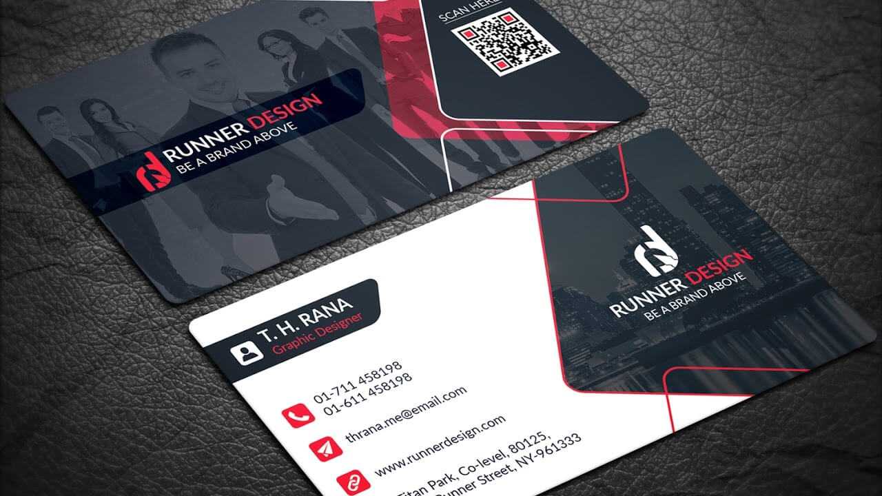 Free Corporate Business Card Photoshop Template With Template Name Card Psd