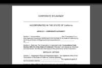 Free Corporate Bylaws Template | Pdf | Word intended for Corporate Bylaws Template Word