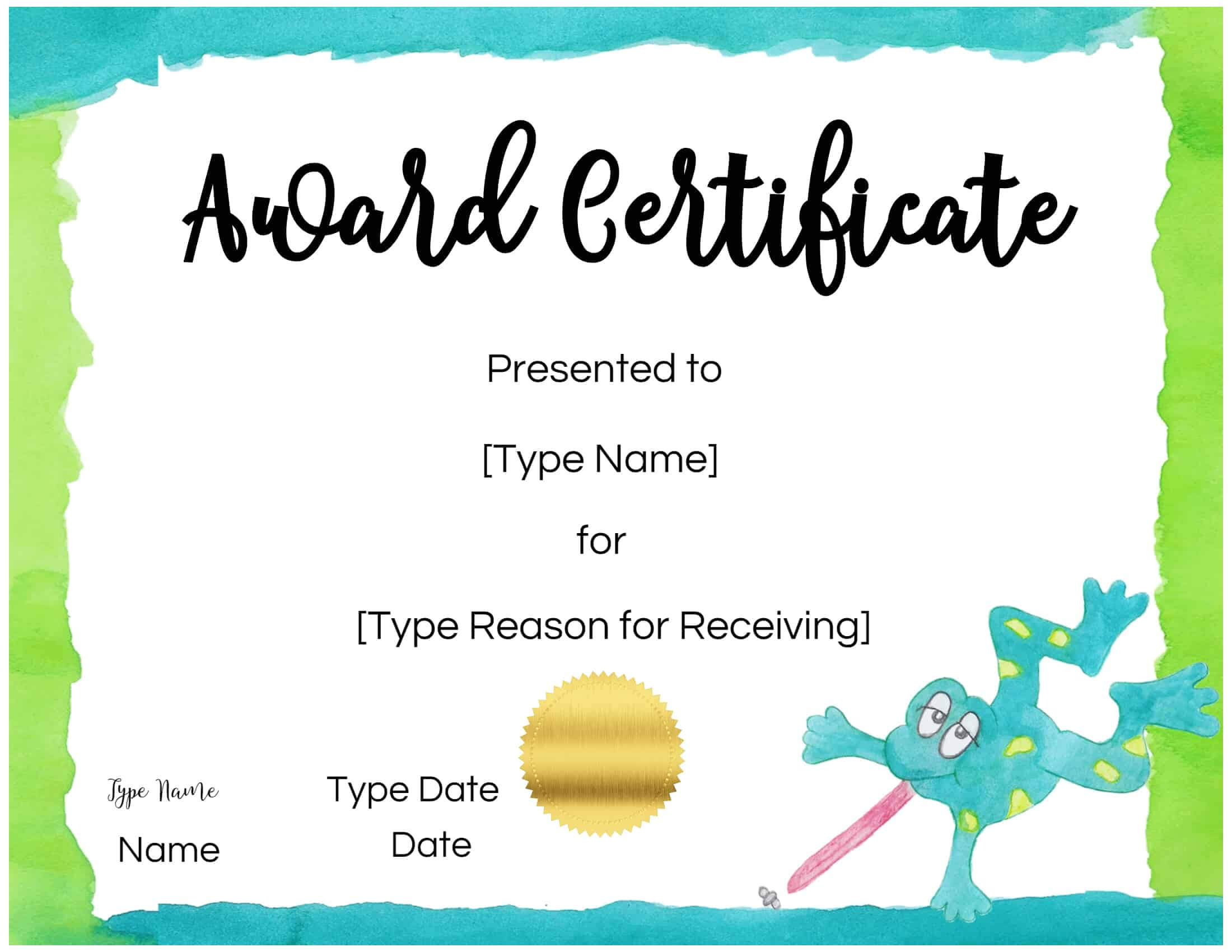 Free Custom Certificates For Kids | Customize Online & Print With Free Kids Certificate Templates