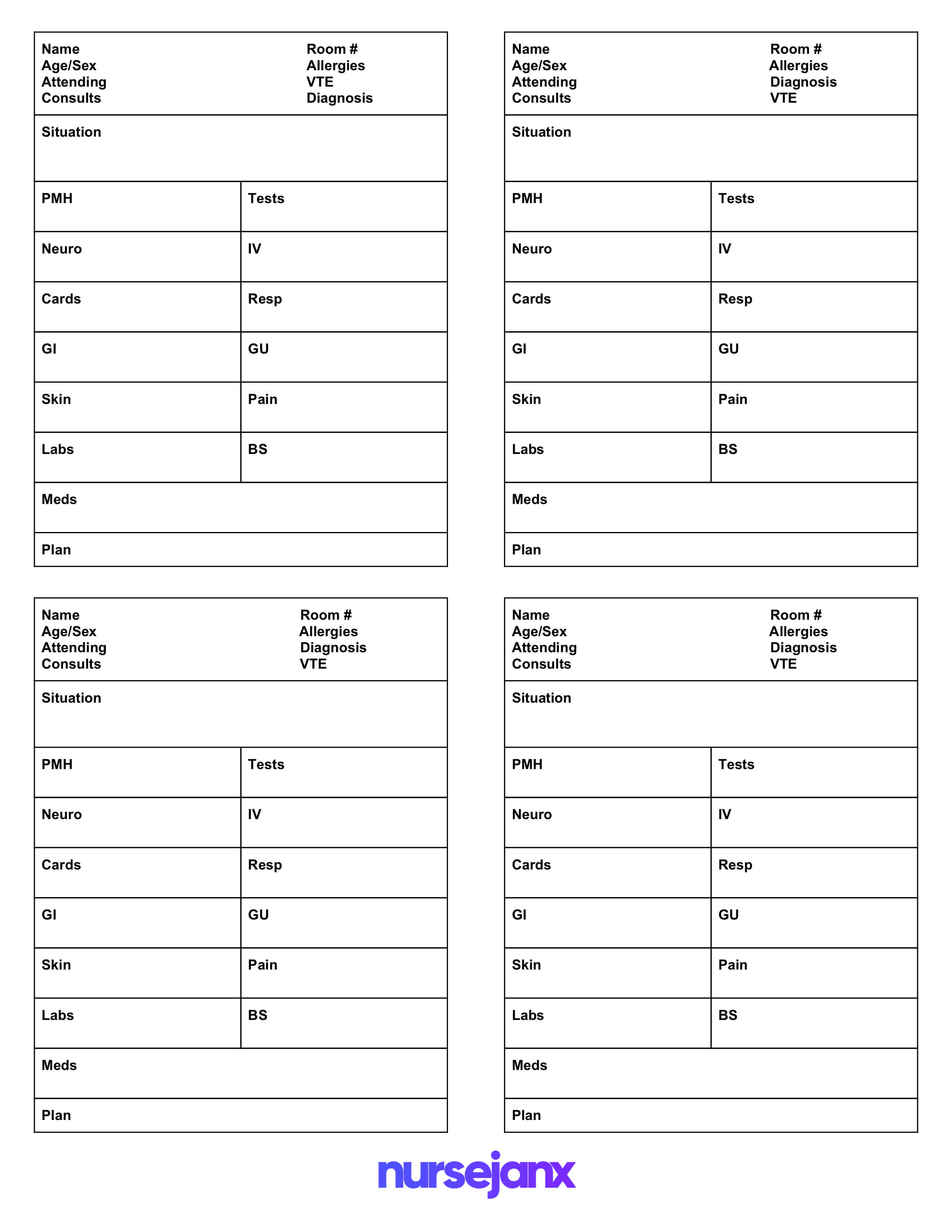 Free Download Rating Features This Free Brain Nursing Report Within Med Surg Report Sheet Templates