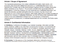 Free Employee Non-Disclosure Agreement (Nda) | Pdf | Word pertaining to Nda Template Word Document