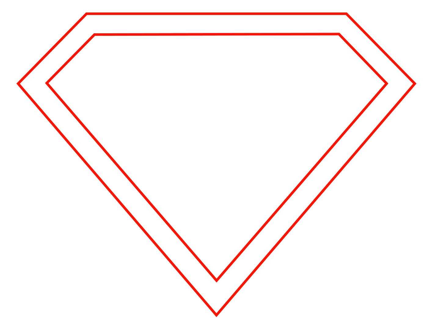 Free Empty Superman Logo, Download Free Clip Art, Free Clip Pertaining To Blank Superman Logo Template