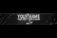 Free, Epic Youtube Banner / Channel Art Template - [Gimp And Photoshop] +  Download [Hacked Style] regarding Youtube Banner Template Gimp