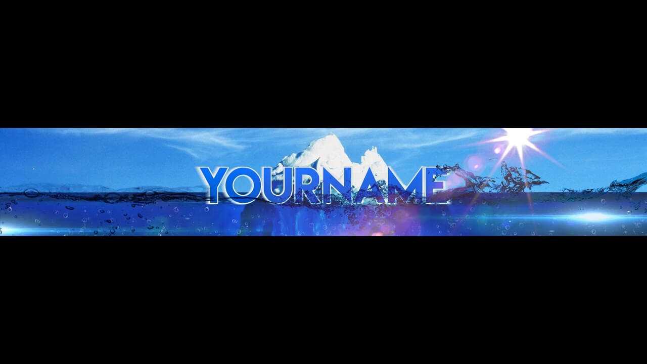 Free, Epic Youtube Banner / Channel Art Template – [Gimp And Photoshop] +  Download [Iceberg Style] Within Gimp Youtube Banner Template