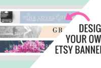 Free Etsy Banner Maker And Easy Tutorial Using Canva throughout Free Etsy Banner Template