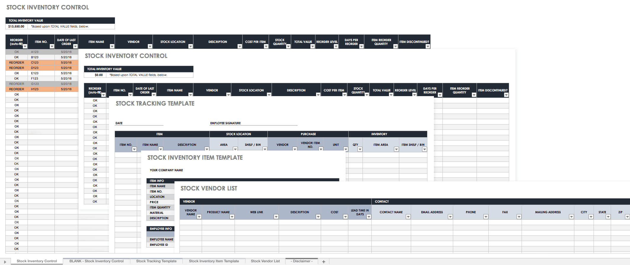 Free Excel Inventory Templates: Create & Manage | Smartsheet For Stock Report Template Excel