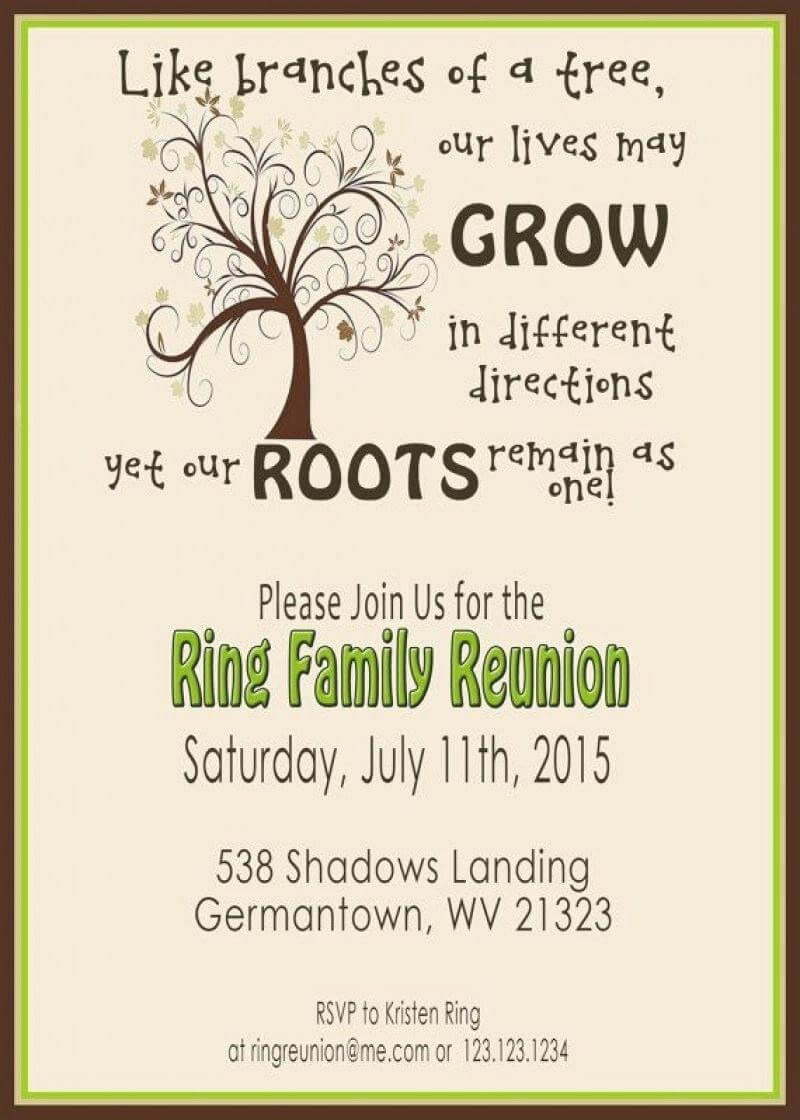 Free Family Reunion Template – Javestuk Intended For Reunion Invitation Card Templates