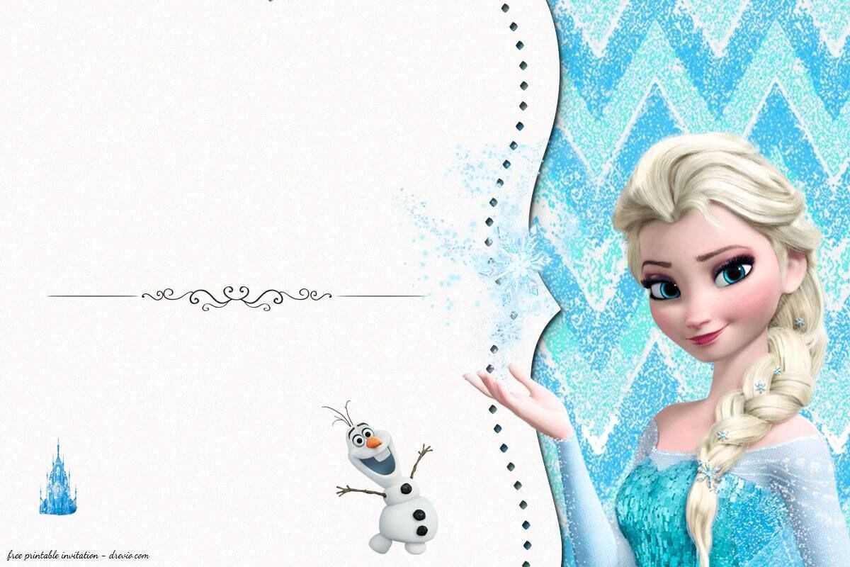 Free Frozen Birthday Invitation Templates | Free Printable Regarding Frozen Birthday Card Template