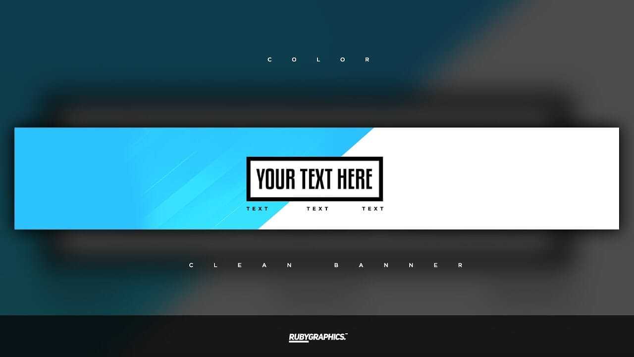 Free Gfx: Free Photoshop Banner Template: Clean 2D Custom Colors Banner  Design Inside Adobe Photoshop Banner Templates